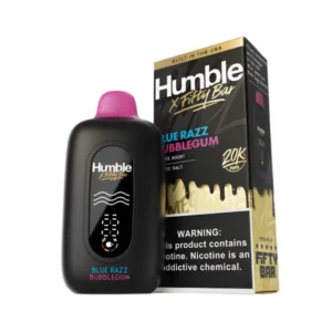 Blue Razz Bubblegum Humble X Fifty Bar 20K Puffs Disposable Vape
