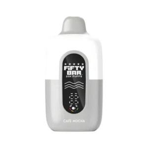 Cafe Mocha Texas X Fifty Bar 20k Puffs Disposable Vape