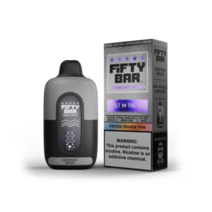 Frozen Orange Pom Fifty Bar 20K Midnight Series Disposable Vape