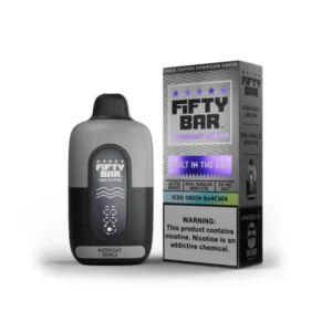 Iced Green Rancher Fifty Bar 20K Midnight Series Disposable Vape