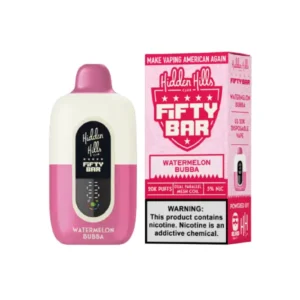 Watermelon Bubba Hidden Hills X Fifty Bar 20K Puffs Disposable Vape