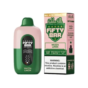 Wazza Limon Hidden Hills X Fifty Bar 20K Puffs Disposable Vape